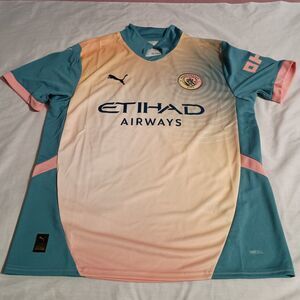 Manchester City 2024-25 Jersey Football Soccer Shirt Size L